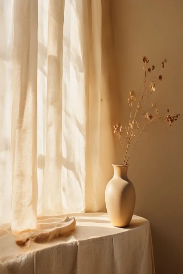 Ruhige, warm beleuchtete Ecke im Home-Studio von Giovanna in Tamm